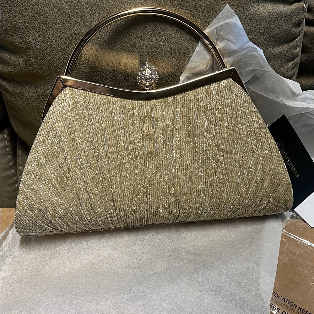 Chic Gold Evening Mini Bag